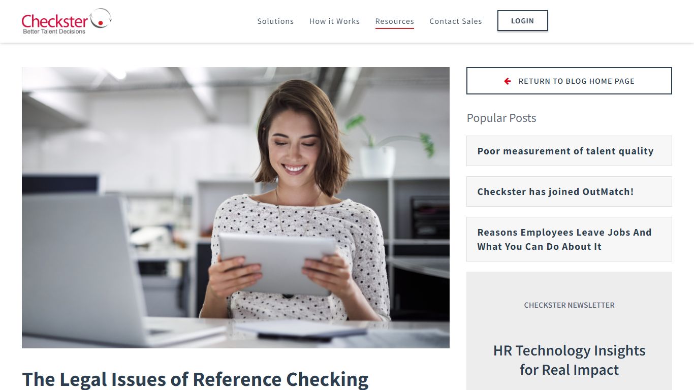 The Legal Issues of Reference Checking - Checkster